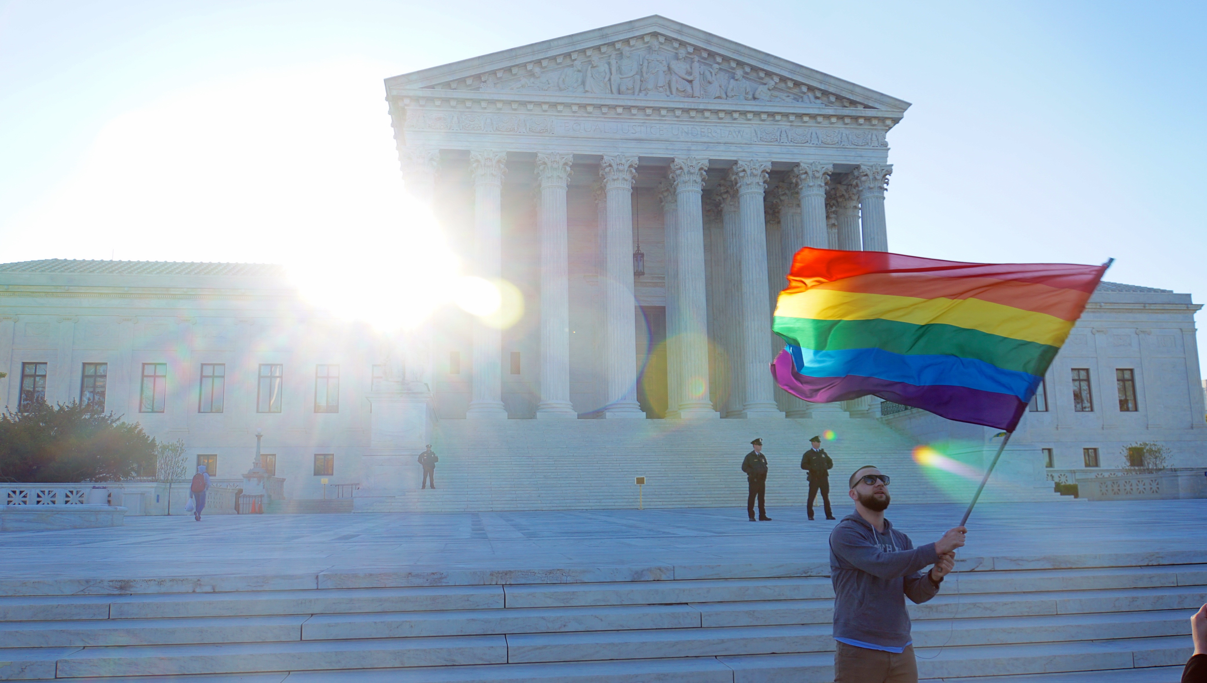 Supreme Court building celebration